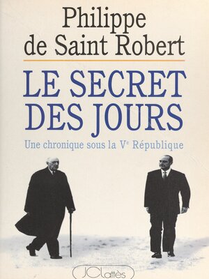 cover image of Le secret des jours